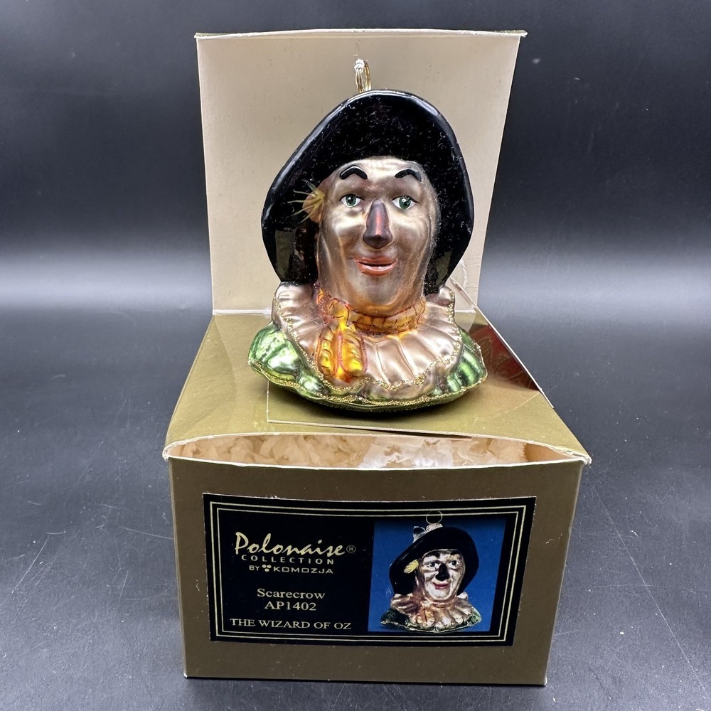 KURT ADLER POLONAISE WIZARD OF OZ COLLECTION SCARECROW ORNAMENT AP1402 3.5"‎